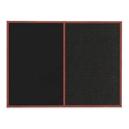 United Visual Products Slim Style Indoor Enclosed Corkboard, 48 UVRDS48SBH-SATIN-BUFF